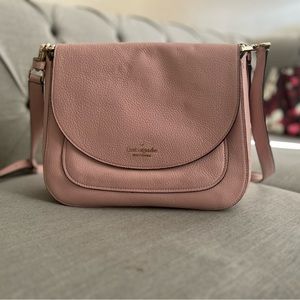 KATE SPADE PINK SOFT LEATHER CROSSBODY